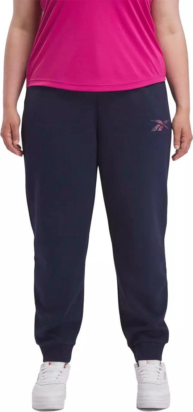 NEW Reebok Women's Plus Size Modern Safari Sweatpants Joggers Navy Blue 3X